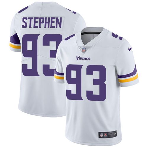 Men Minnesota Vikings 93 Shamar Stephen Nike White Limited NFL Jersey